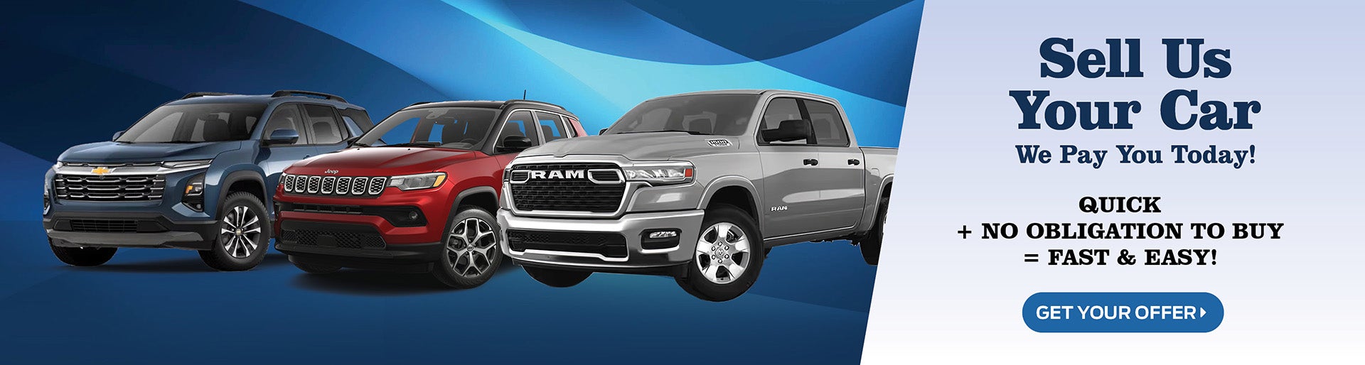 Sell Us Your Car We Pay You Today!